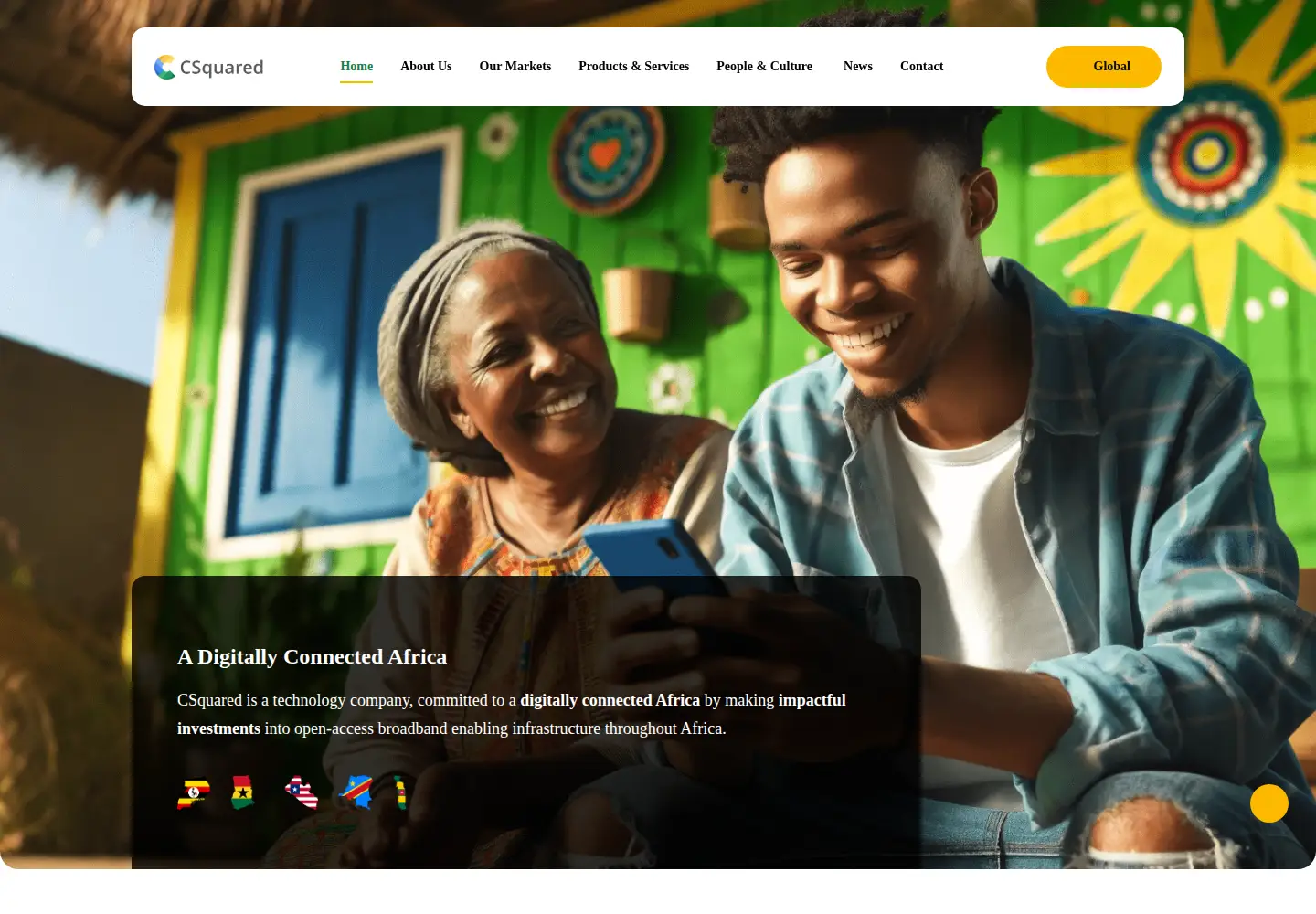 Screenshot of csquared.com