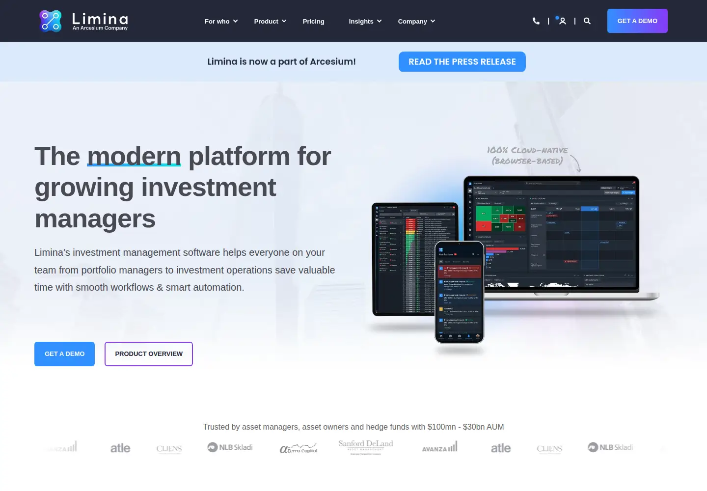Screenshot of limina.com