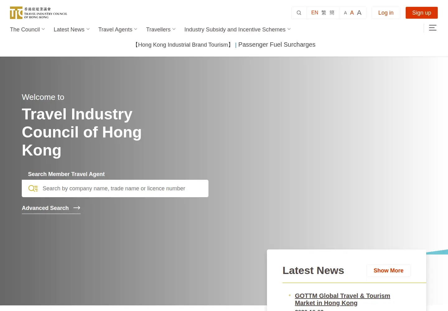 Captured homepage of tichk.org in the current scan