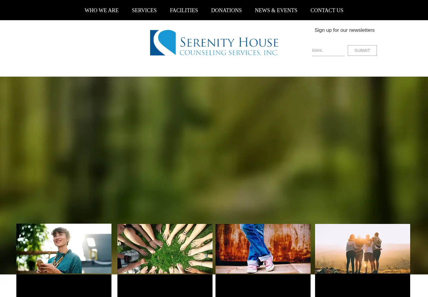 Captured homepage of serenityhouse.com in the current scan
