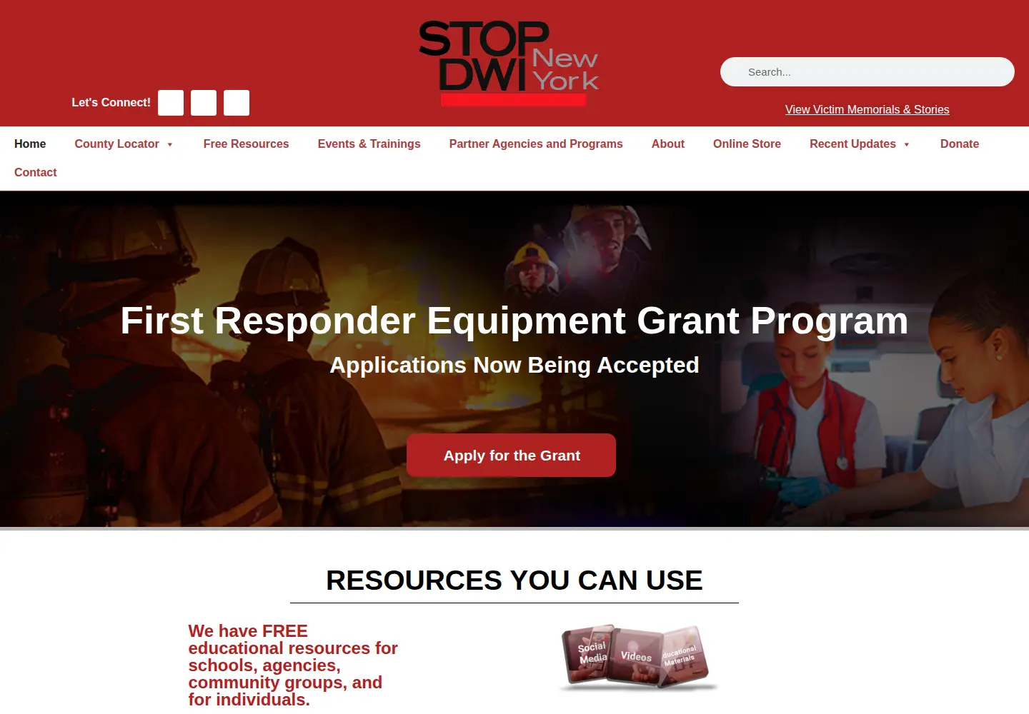 Screenshot of stopdwi.org