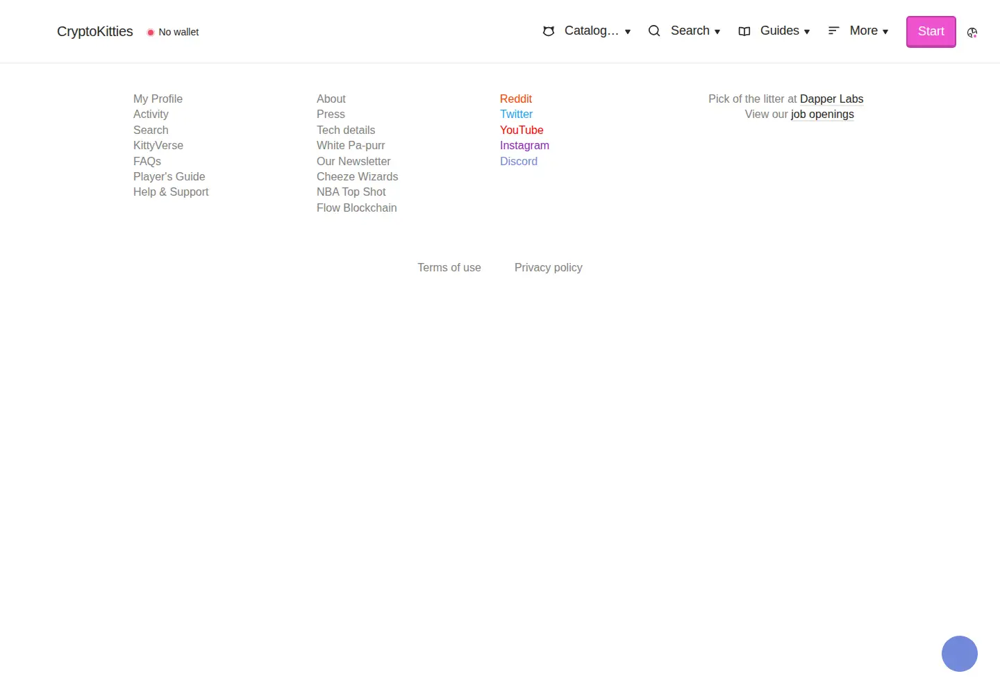 Screenshot of cryptokitties.co
