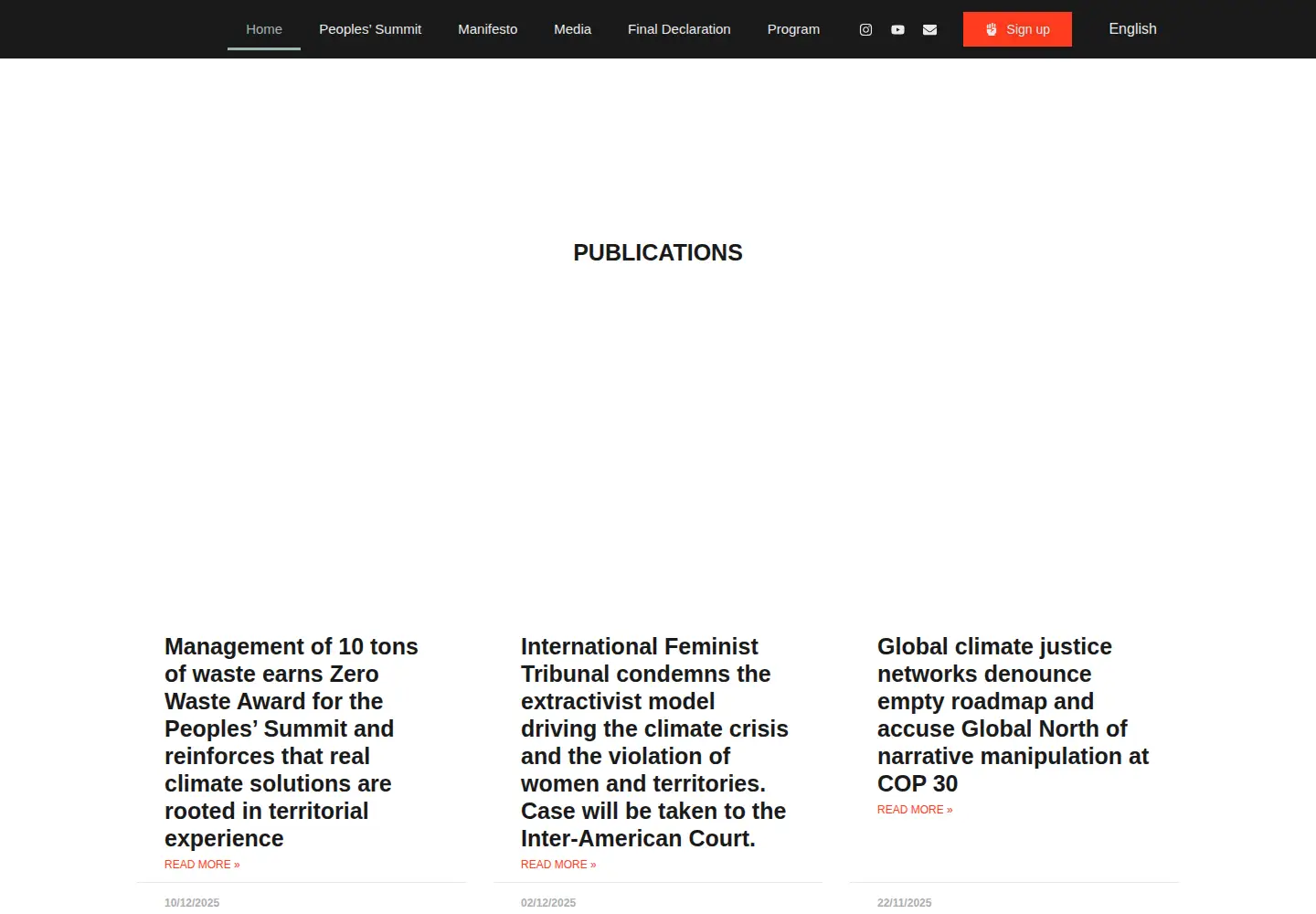 Screenshot of cupuladospovoscop30.org