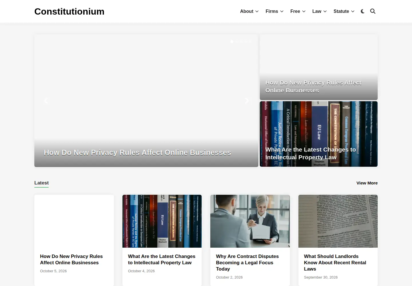 Screenshot of constitutionium.com