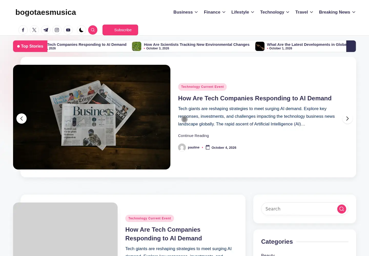 Screenshot of bogotaesmusica.com