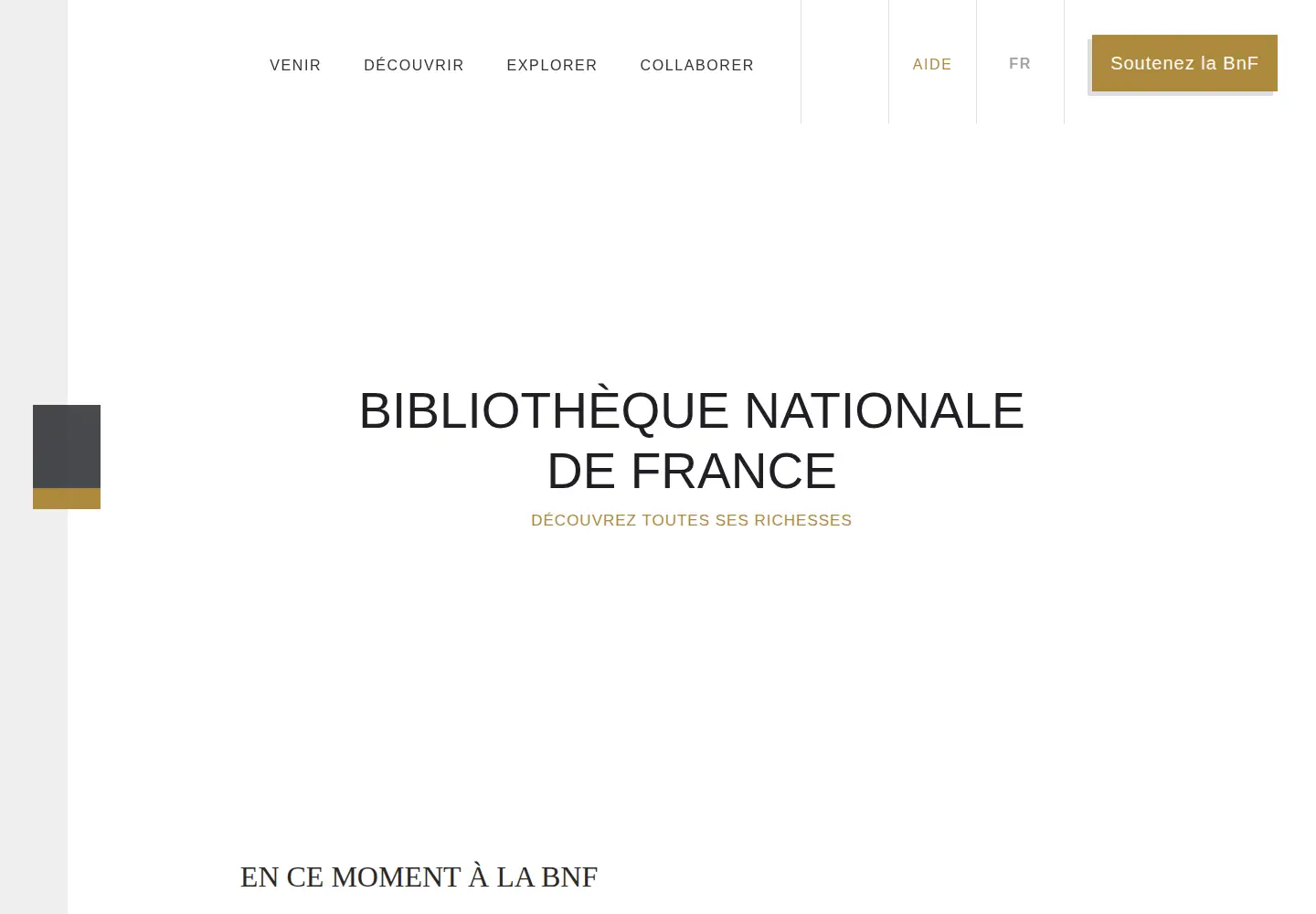 Screenshot of bnf.fr
