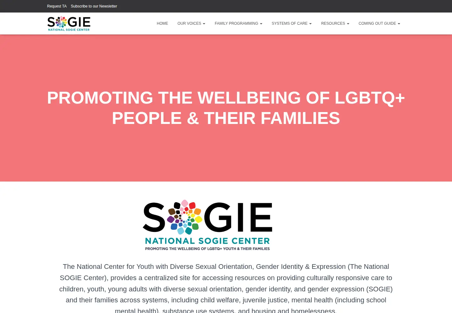 Screenshot of lgbtqequity.org