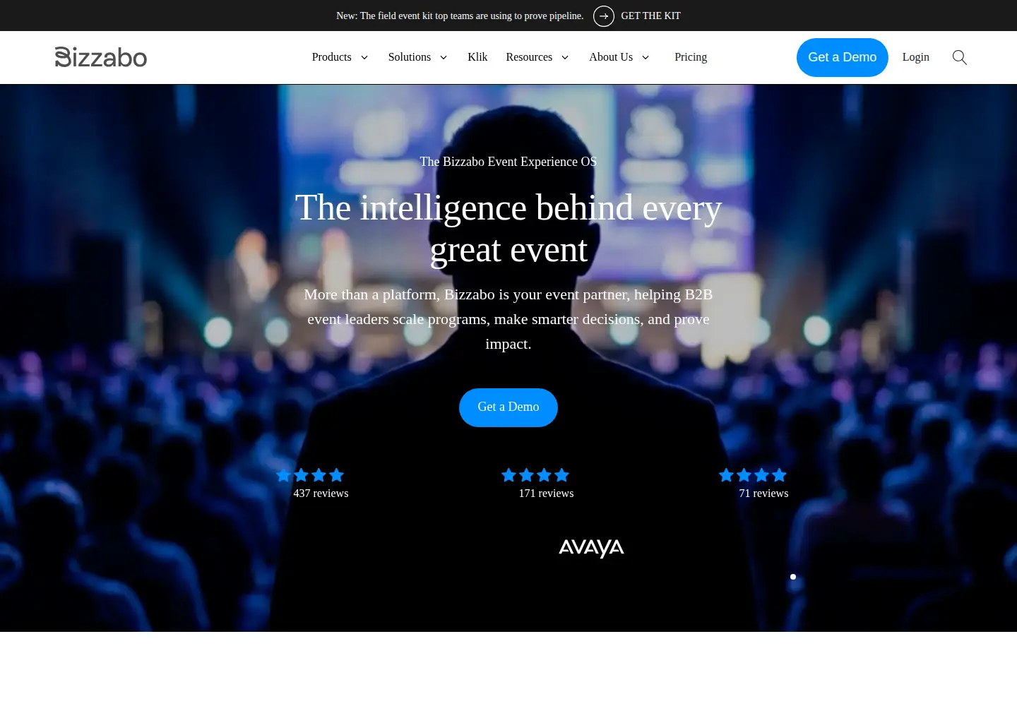 Screenshot of bizzabo.com