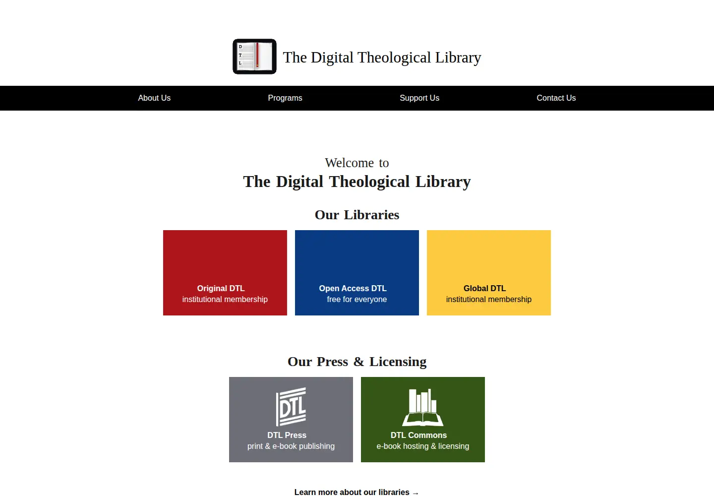 Screenshot of thedtl.org