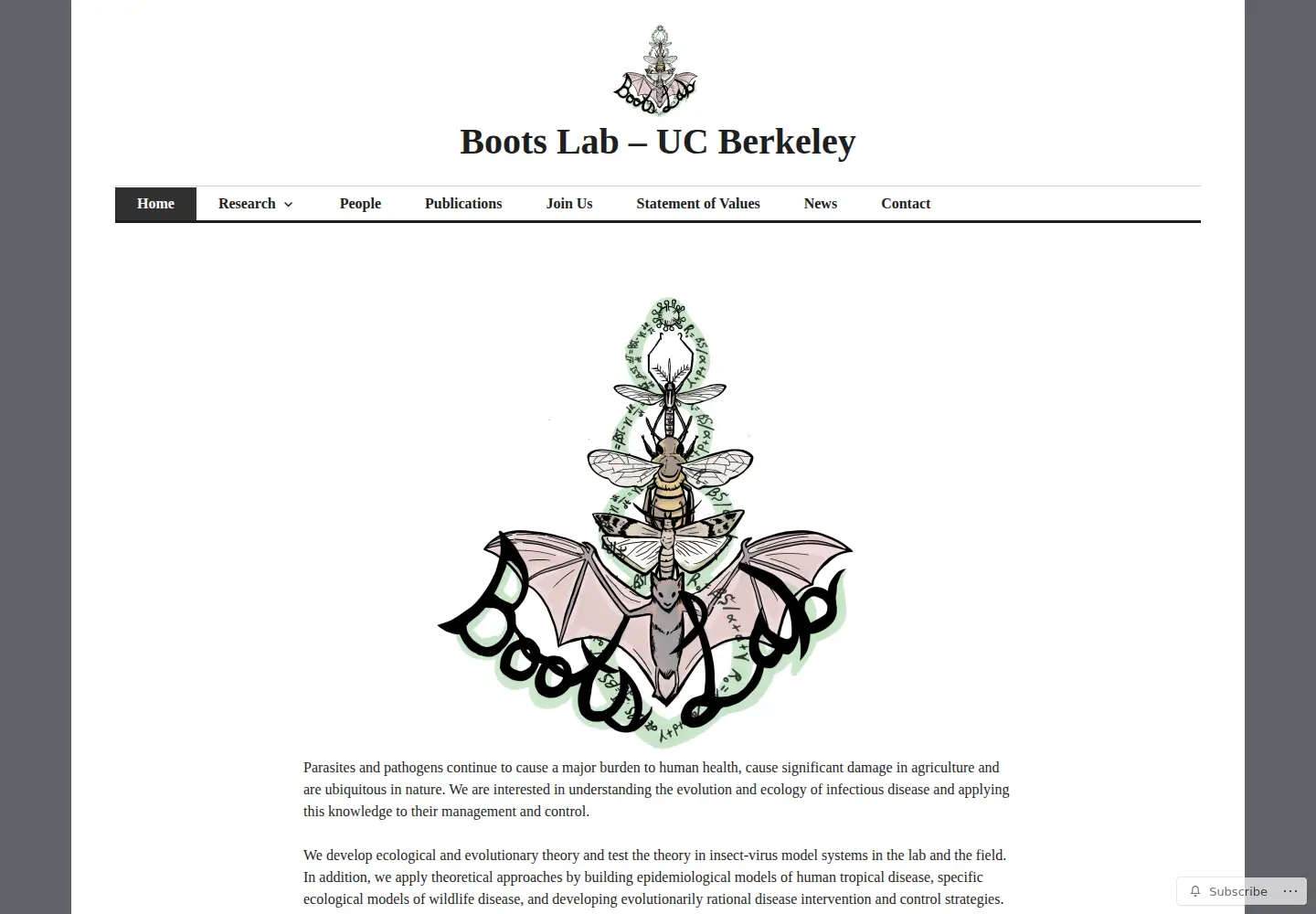 Screenshot of bootslab.org