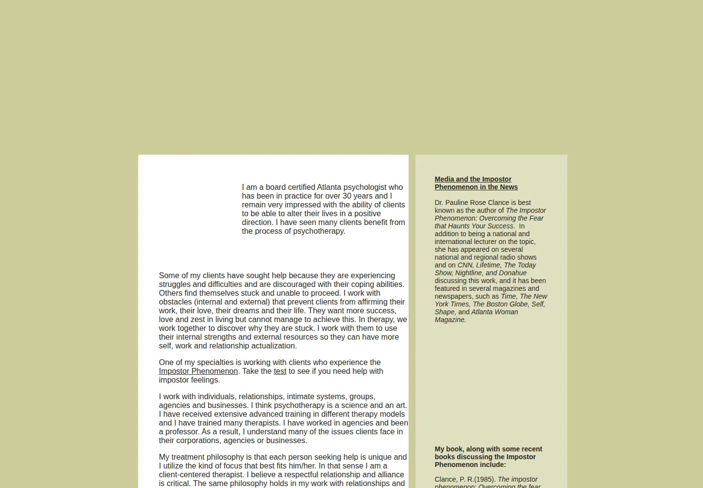Screenshot of paulineroseclance.com