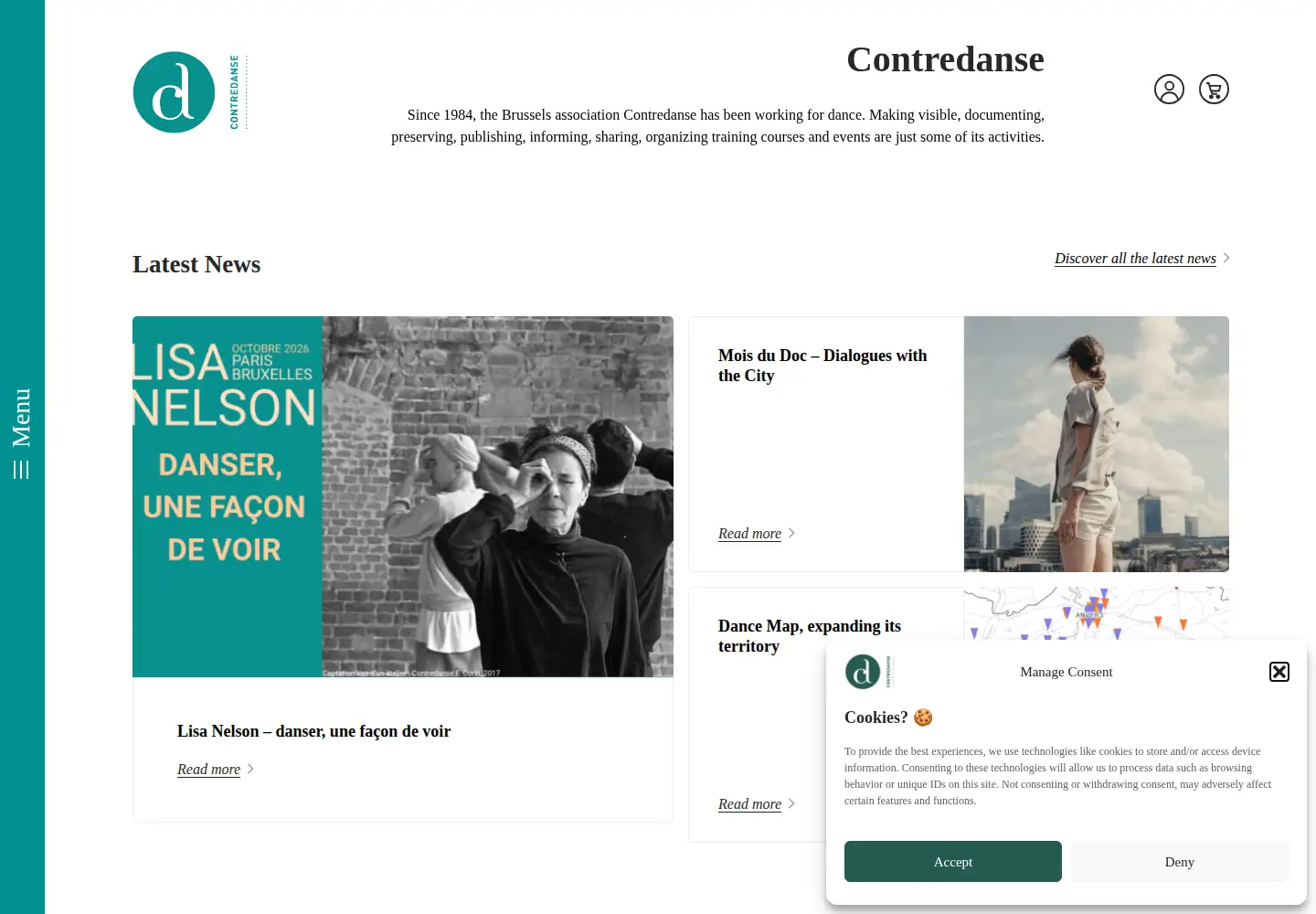 Screenshot of contredanse.org