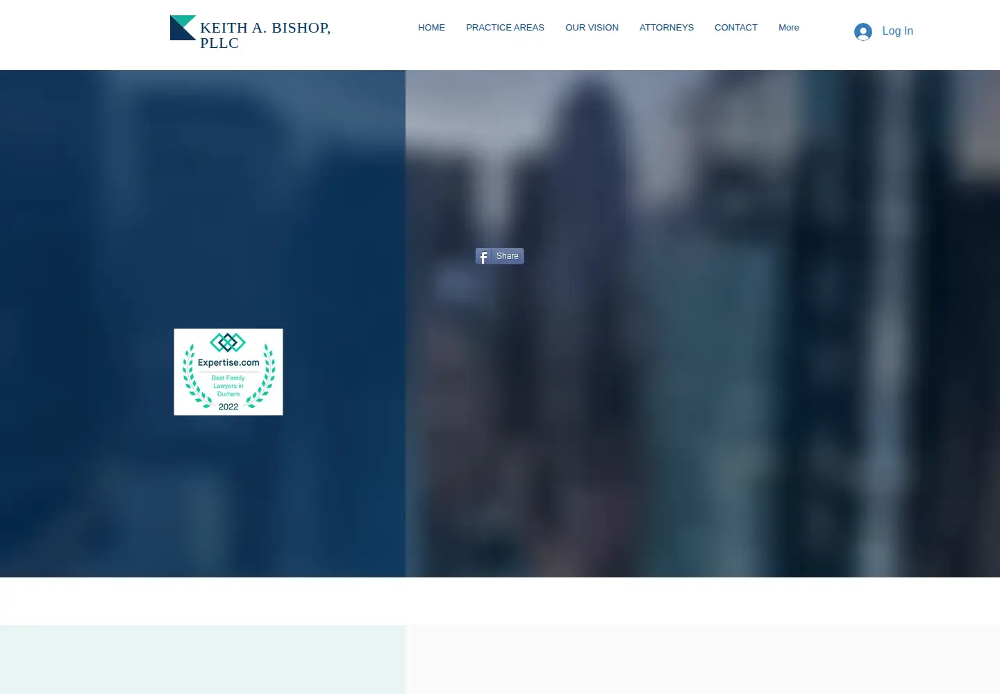 Screenshot of keithbishoplaw.com