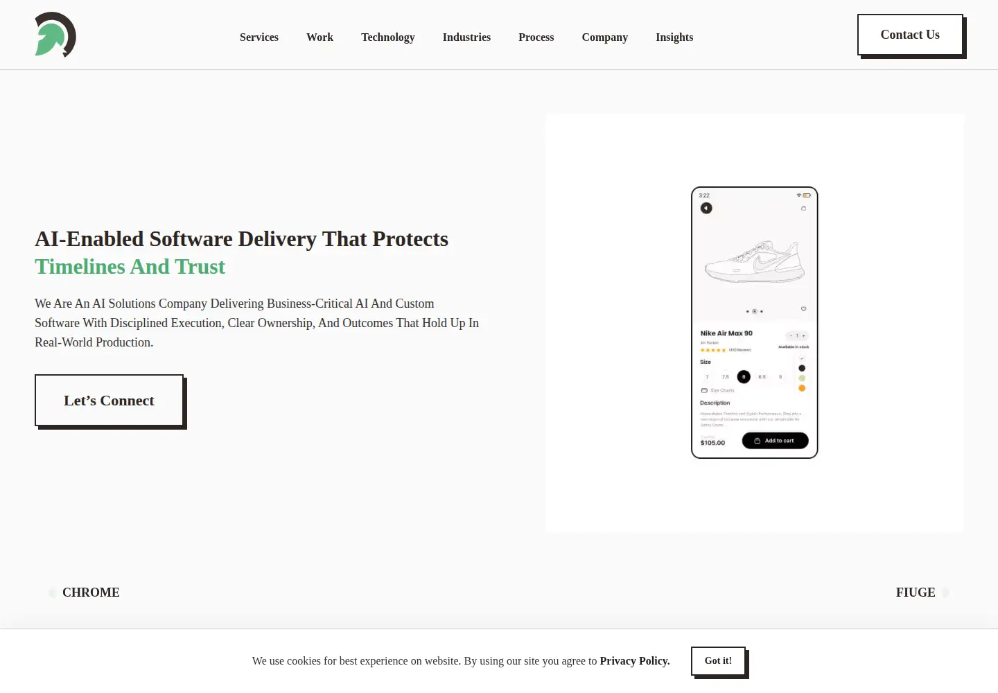 Screenshot of evincedev.com