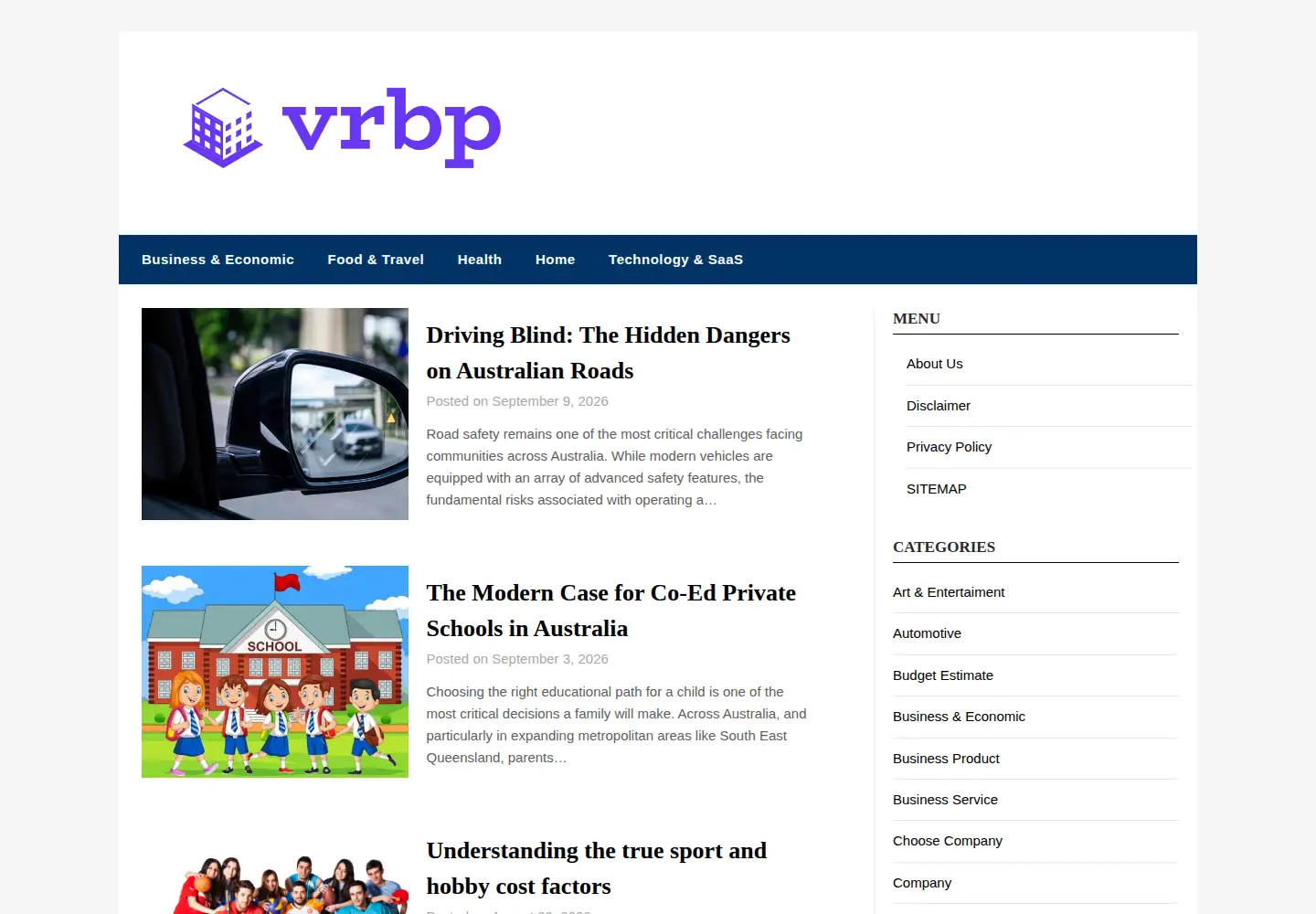 Screenshot of vrbp.org
