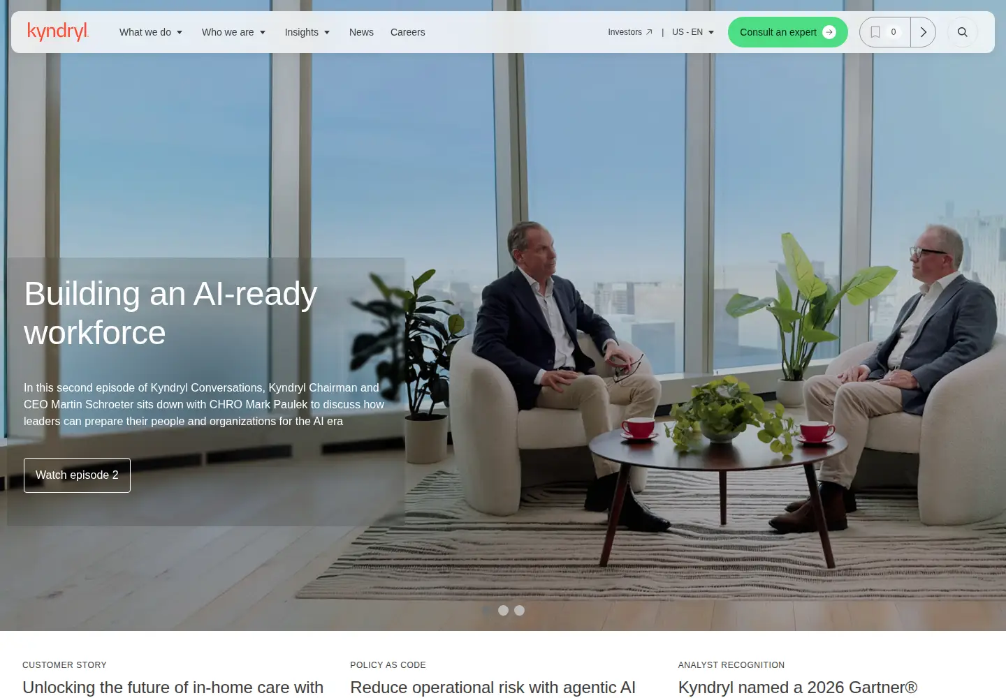 Screenshot of kyndryl.com