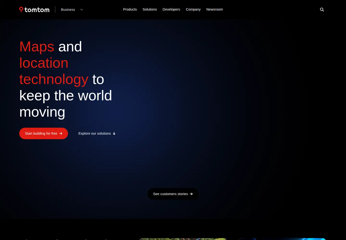 Screenshot of tomtom.com