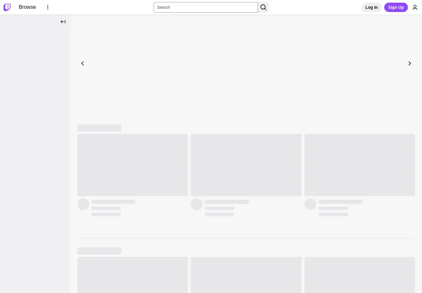Screenshot of twitch.com