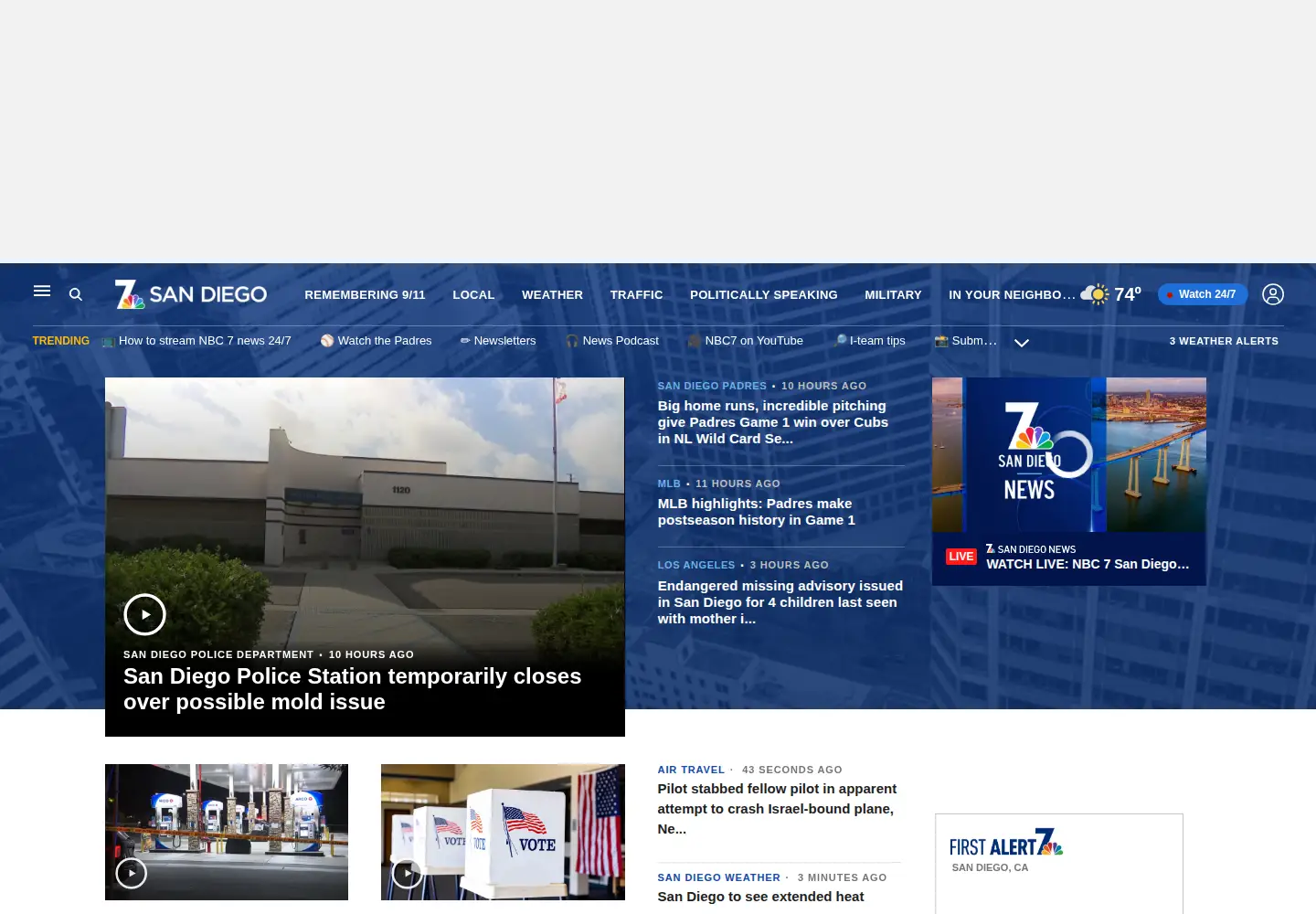 Screenshot of nbcsandiego.com