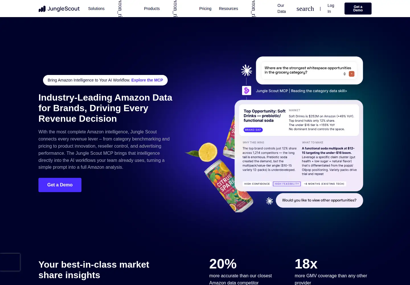 Screenshot of junglescout.com