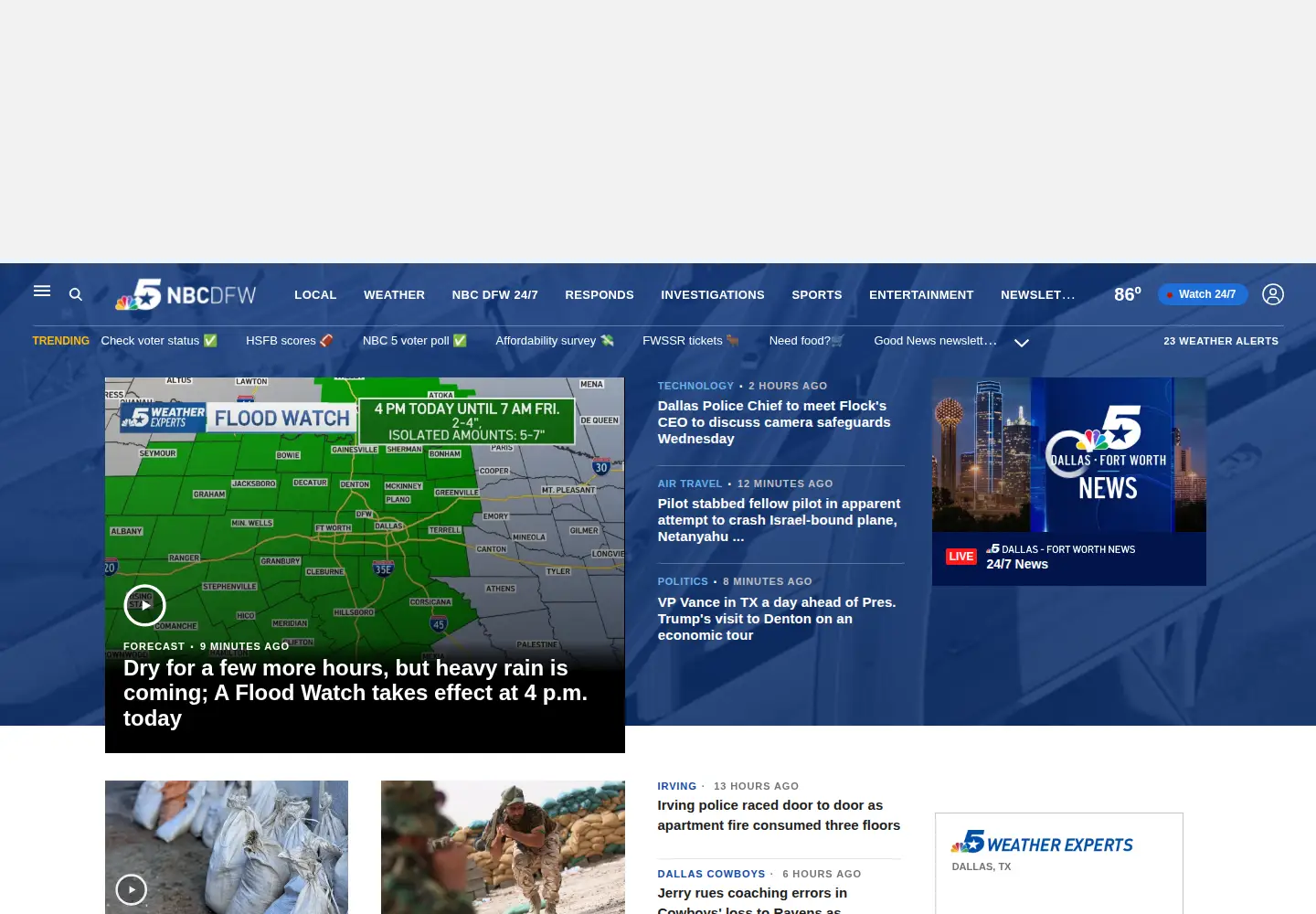 Screenshot of nbcdfw.com