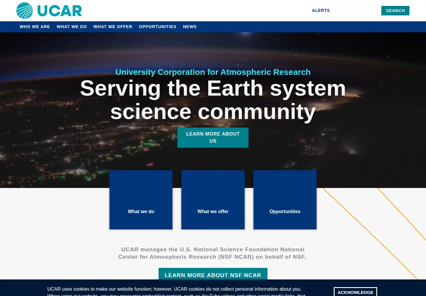 Screenshot of ucar.edu