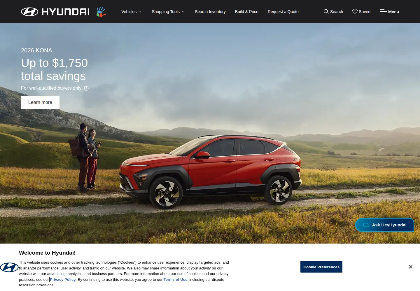 Screenshot of hyundaiusa.com