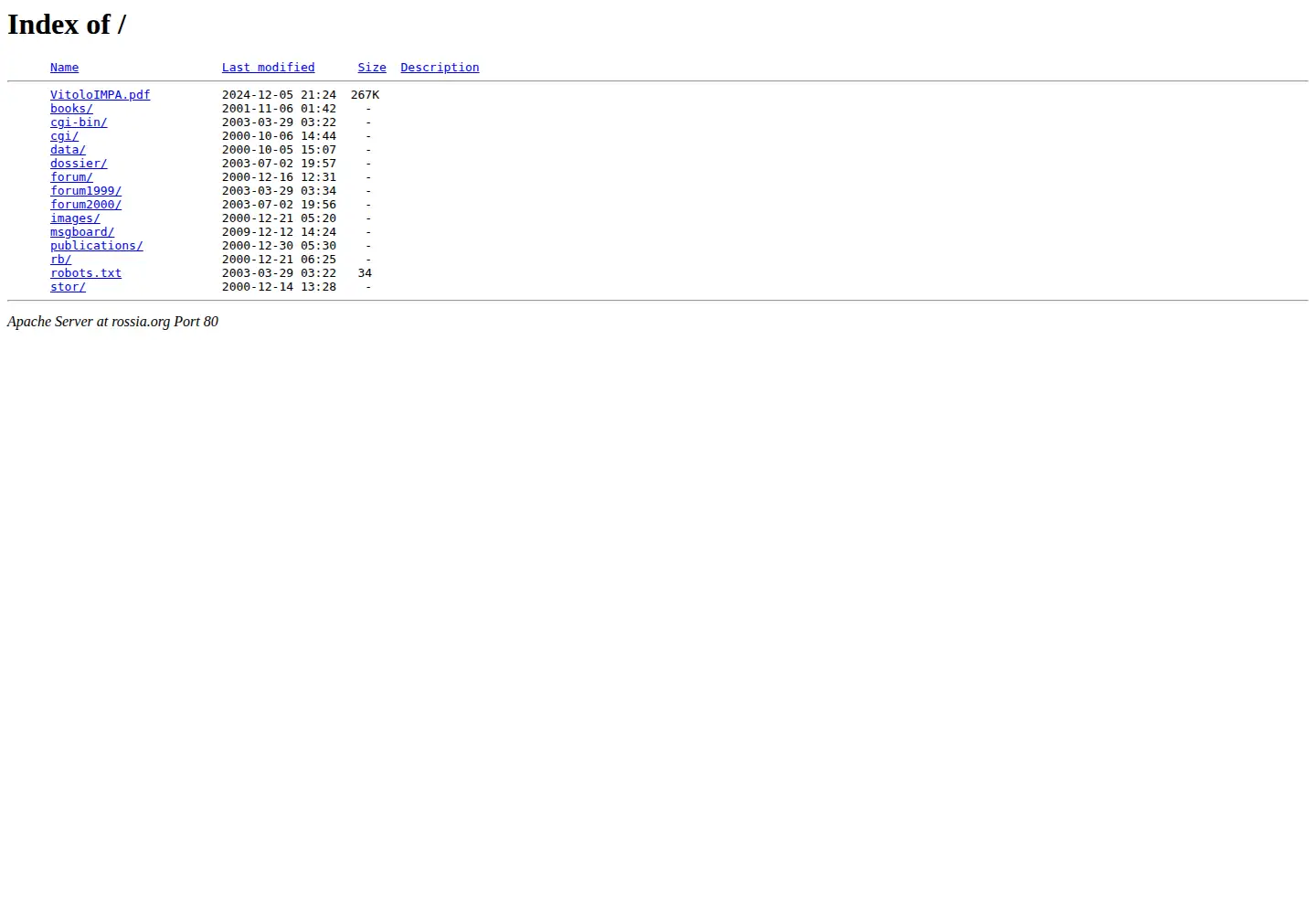 Screenshot of rossia.org