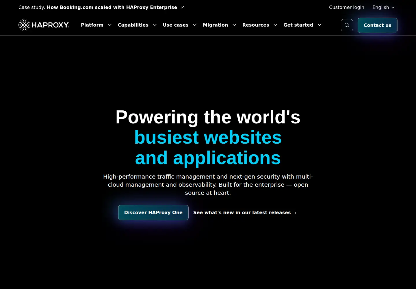 Screenshot of haproxy.com