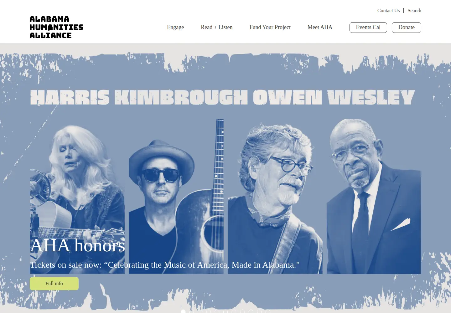 Screenshot of alabamahumanities.org