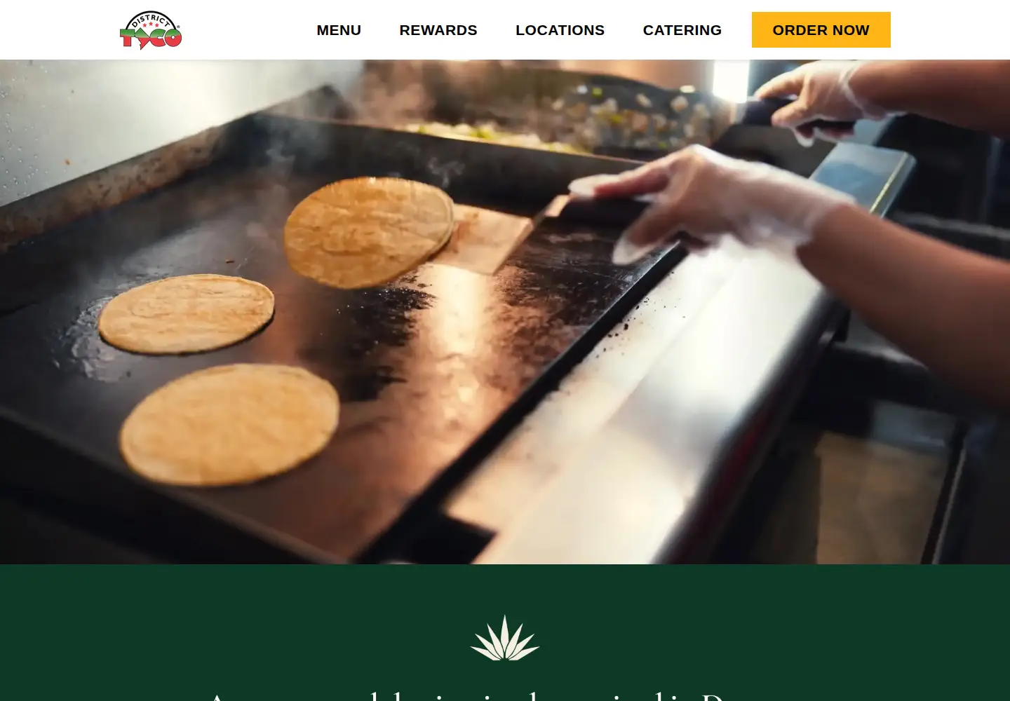 Screenshot of districttaco.com