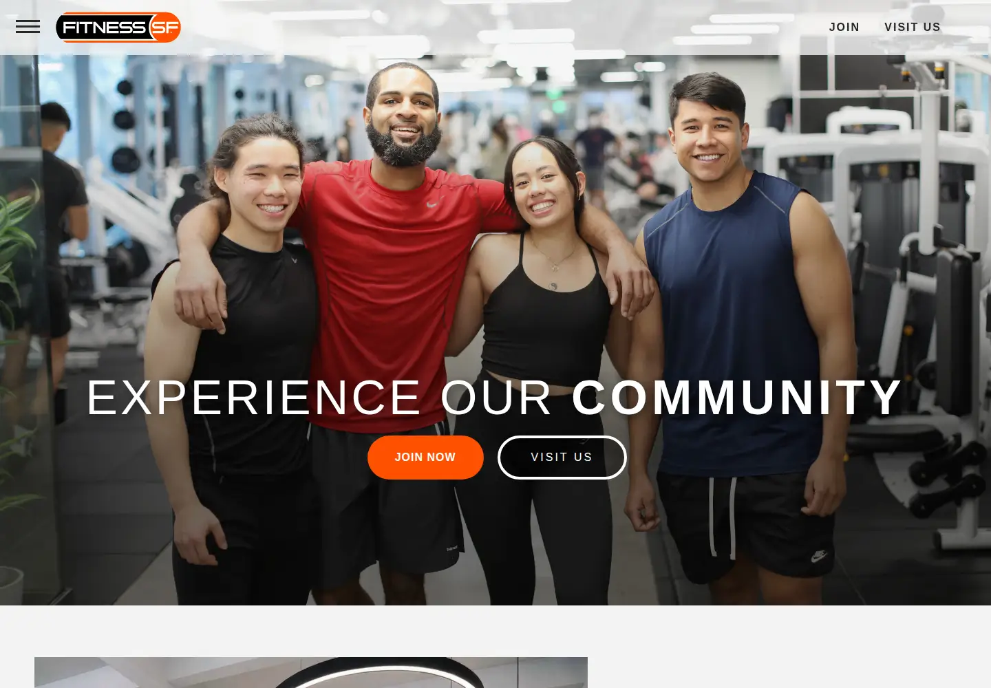 Screenshot of fitnesssf.com