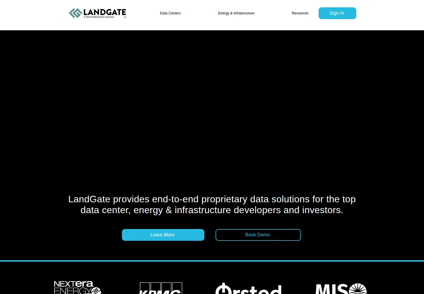 Screenshot of landgate.com