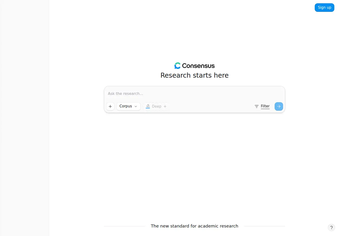 Screenshot of consensus.app