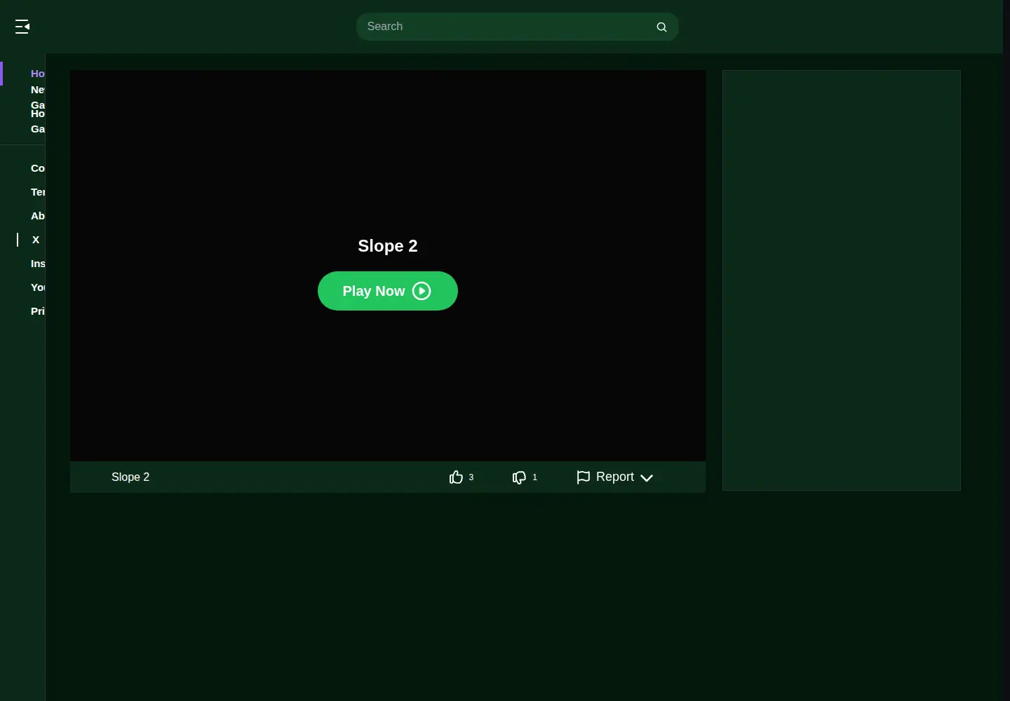 Captured homepage of slope2.org in the current scan