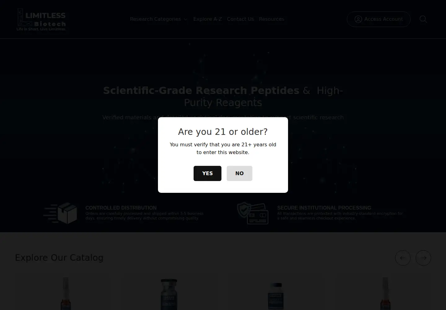 Screenshot of limitlesslifenootropics.com