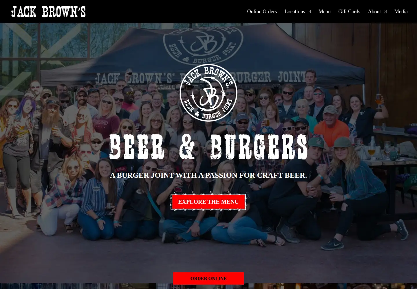 Screenshot of jackbrownsjoint.com