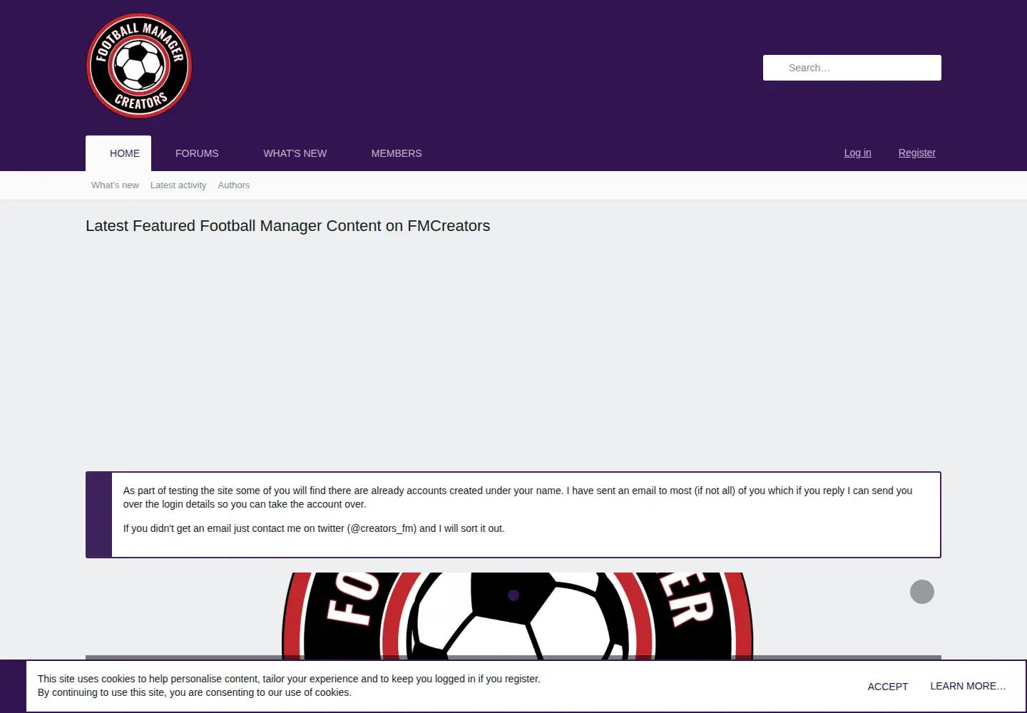 Screenshot of fmcreators.com