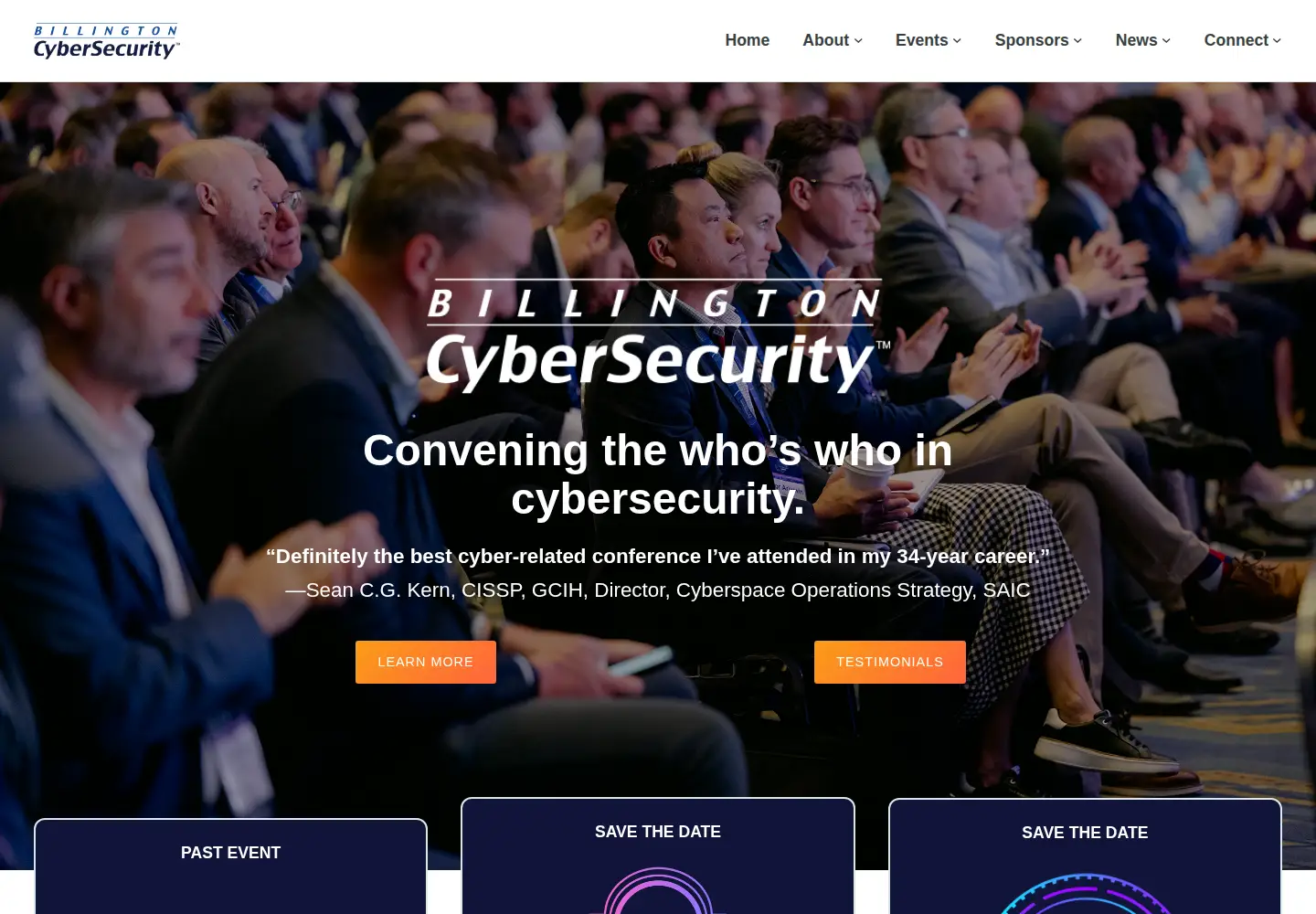 Captured homepage of billingtoncybersecurity.com in the current scan
