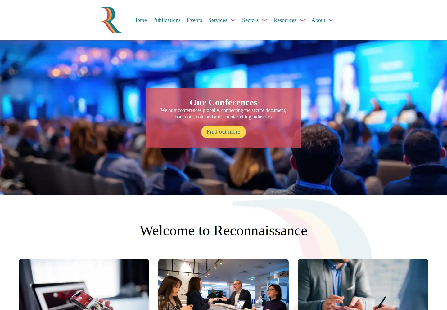 Screenshot of reconnaissance.net