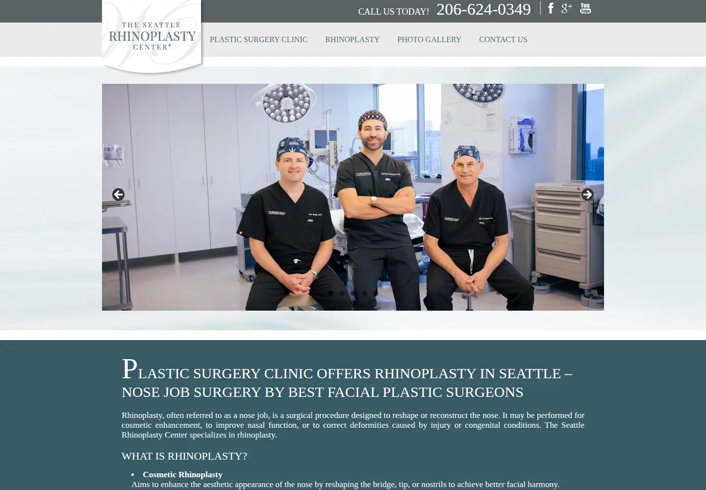 Screenshot of seattle-rhinoplasty.com