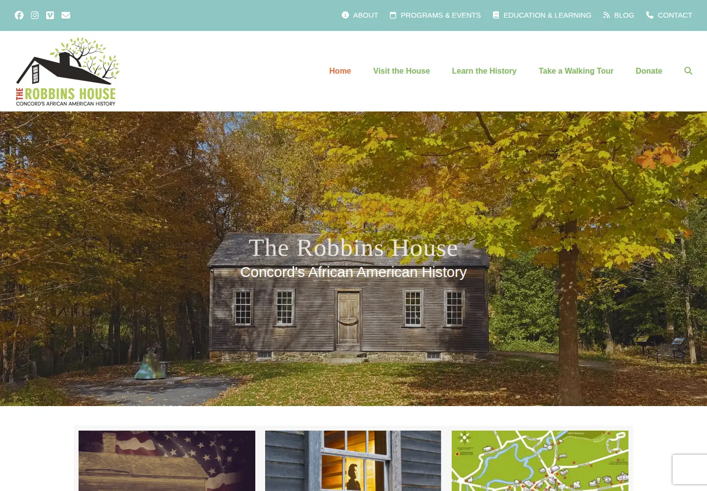 Screenshot of robbinshouse.org
