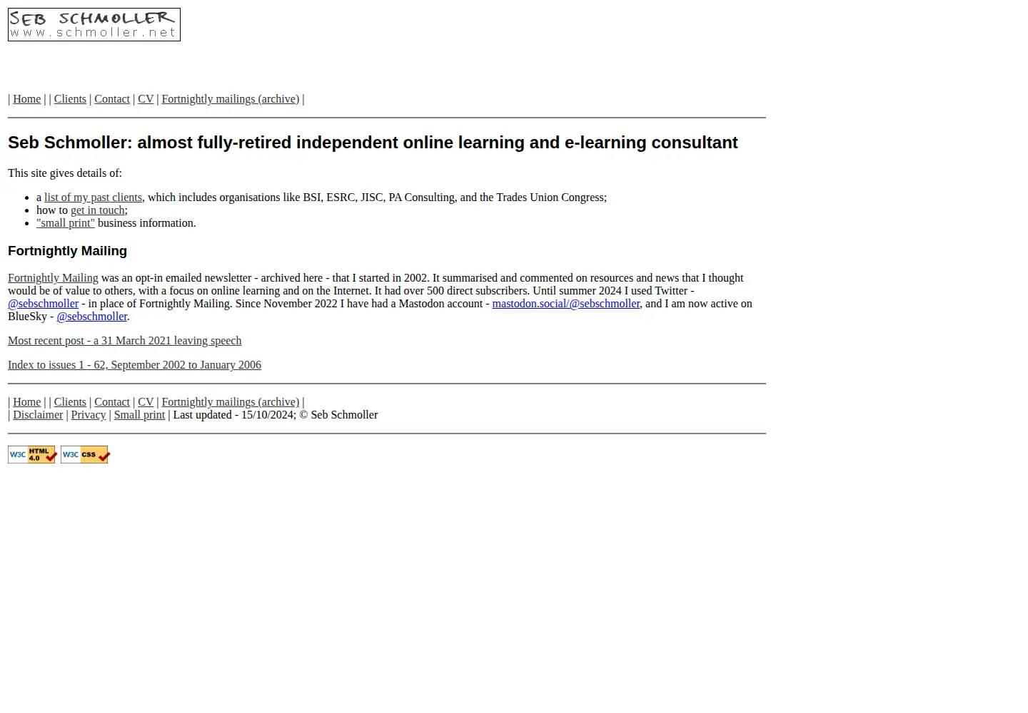 Screenshot of schmoller.net