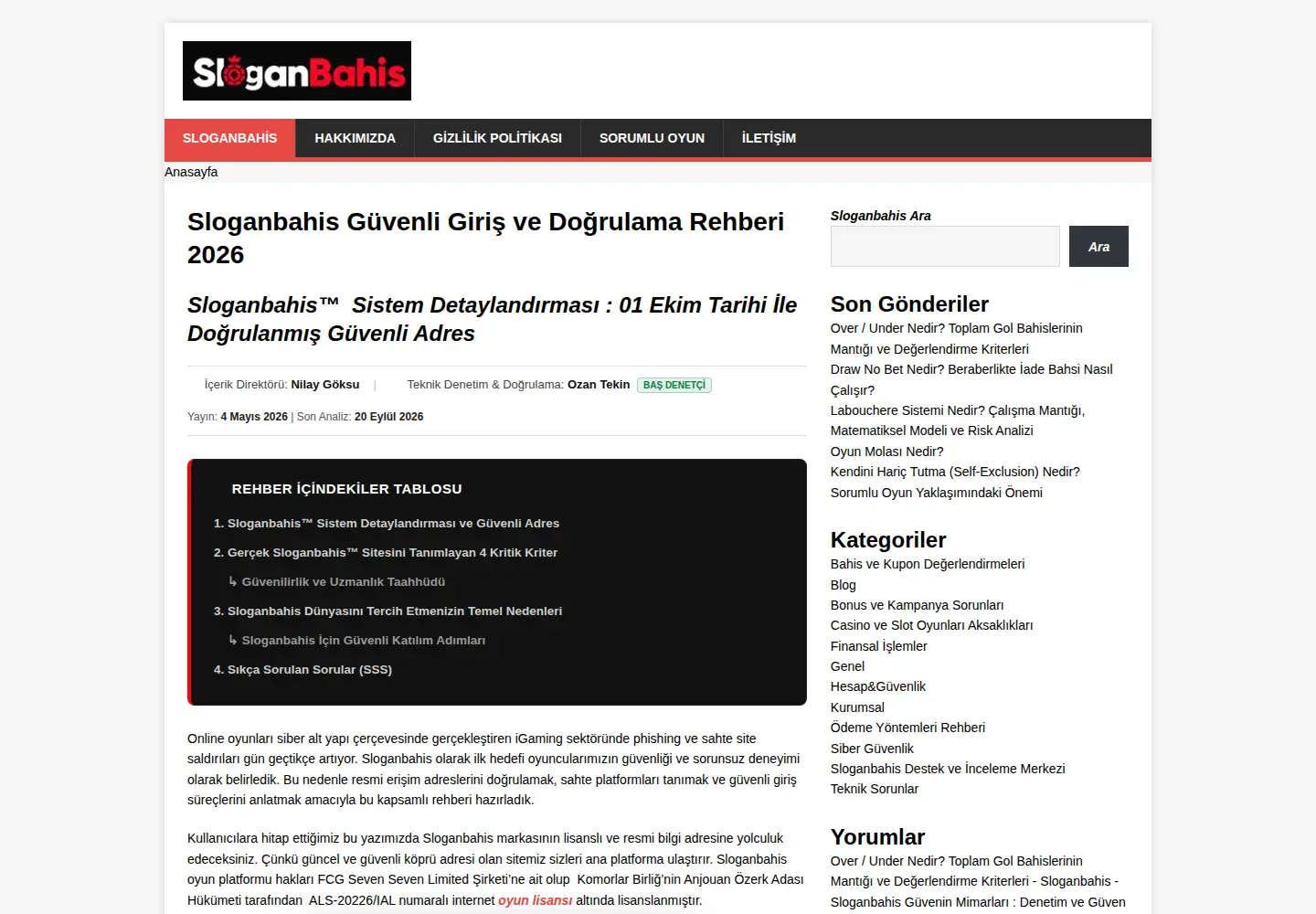 Screenshot of sloganbahisyenigiris.com