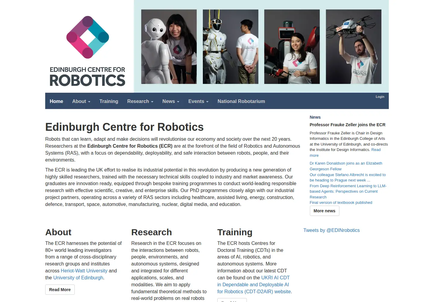 Screenshot of edinburgh-robotics.org