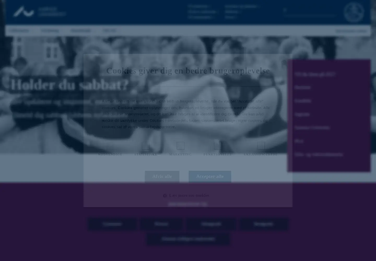 Screenshot of au.dk
