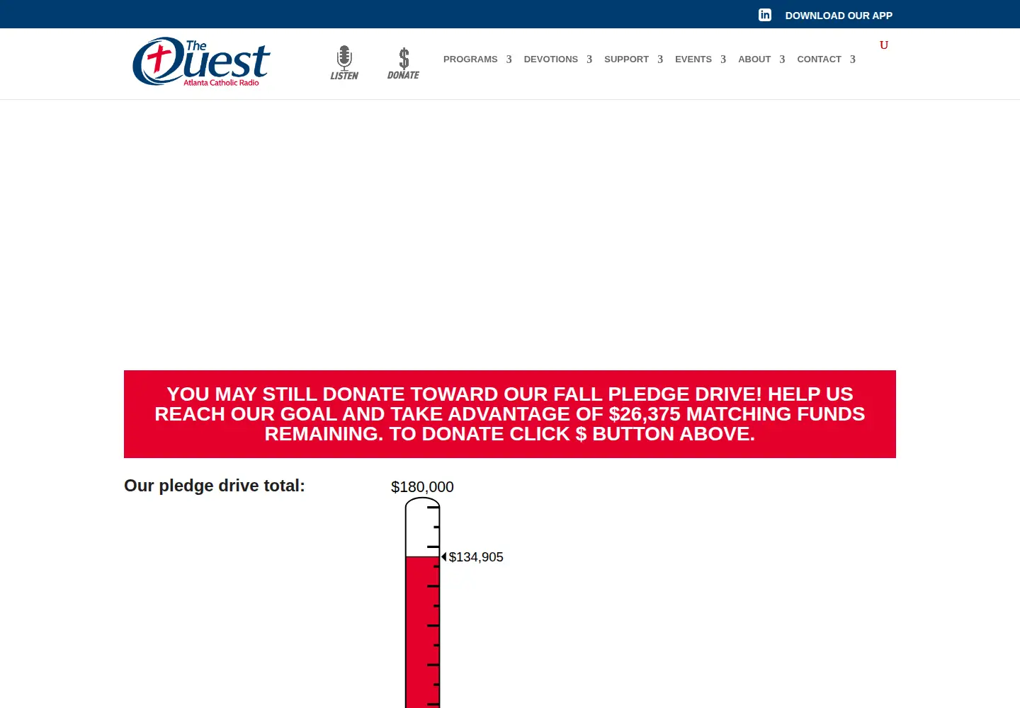 Screenshot of thequestatlanta.com