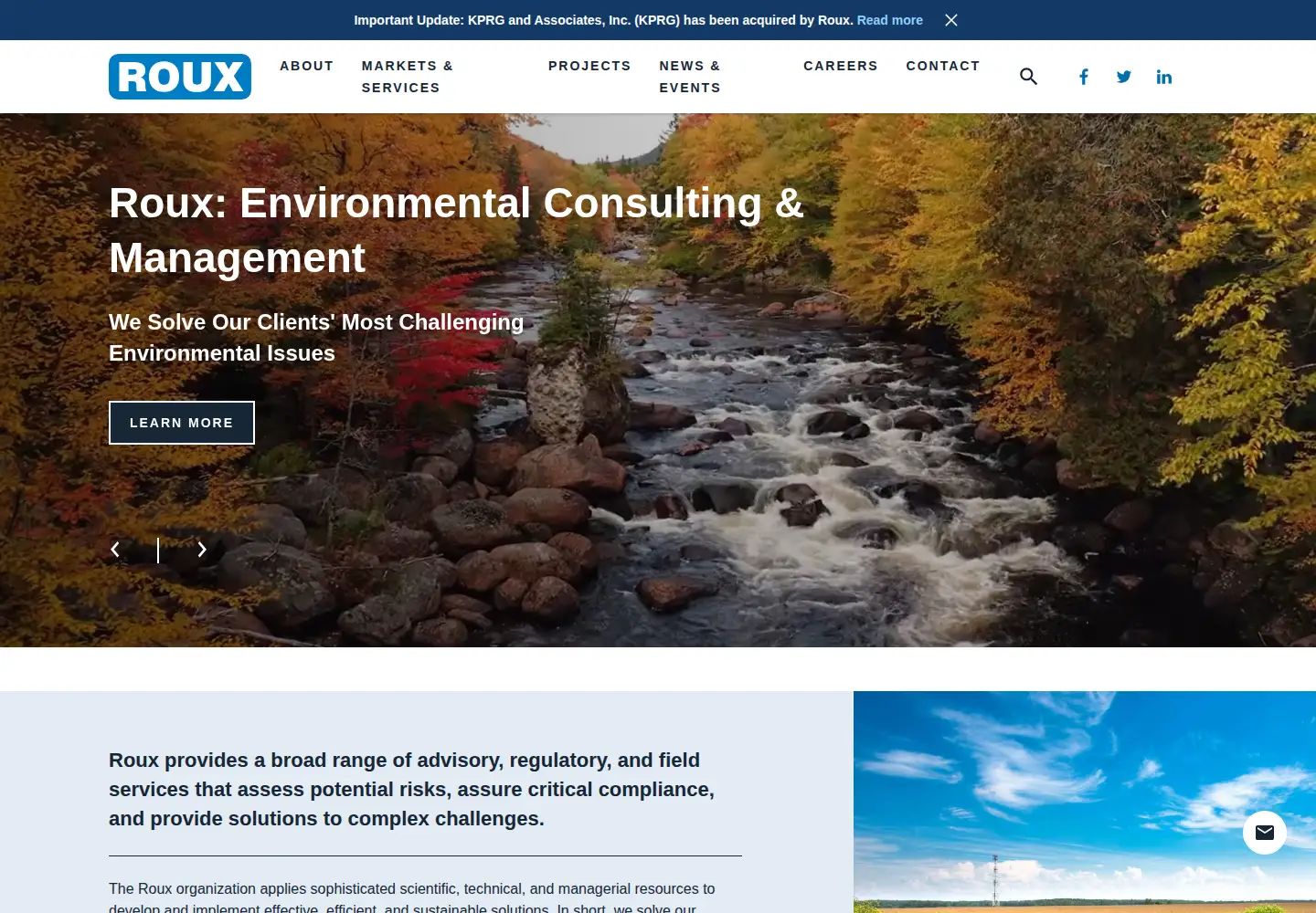 Screenshot of rouxinc.com