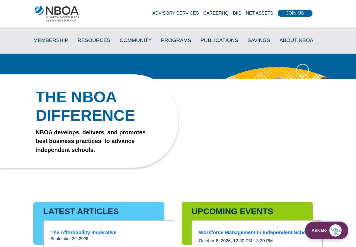 Screenshot of nboa.org