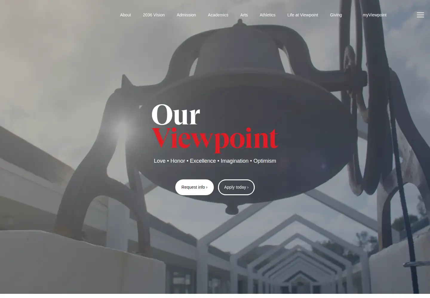 Captured homepage of viewpoint.org in the current scan